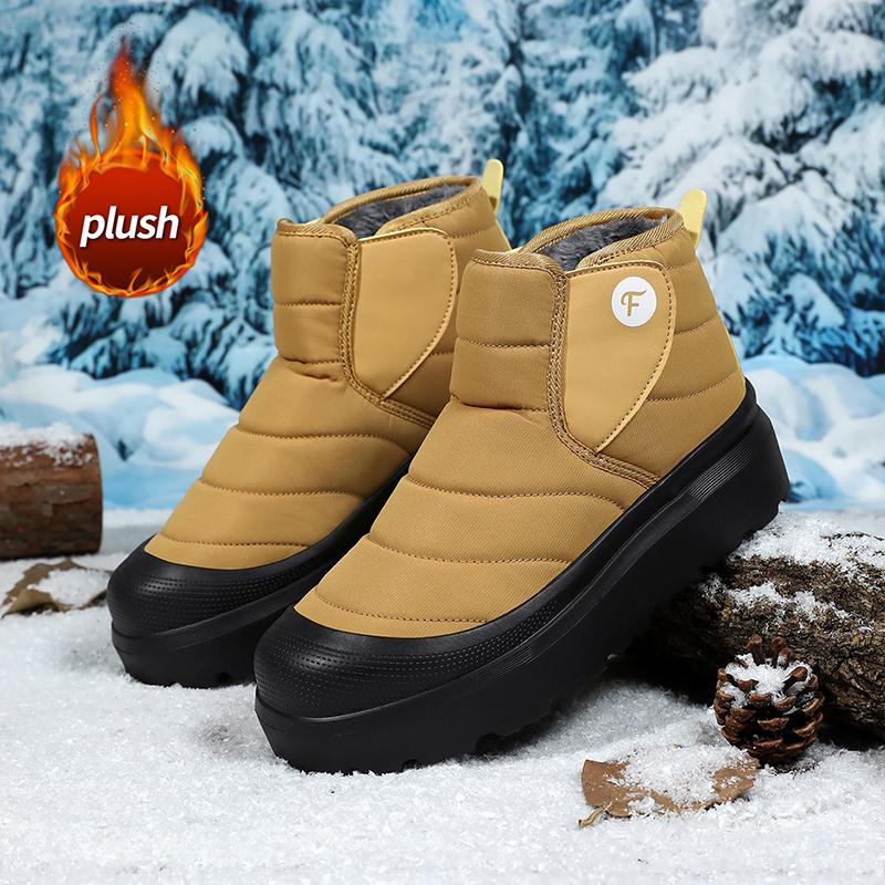 Winter Women's Snow Boots Warm Plush Snow Shoes Non slip Waterproof Keep Warm Ankle Boots Rubber Outsole Comfortable Warm Bootie