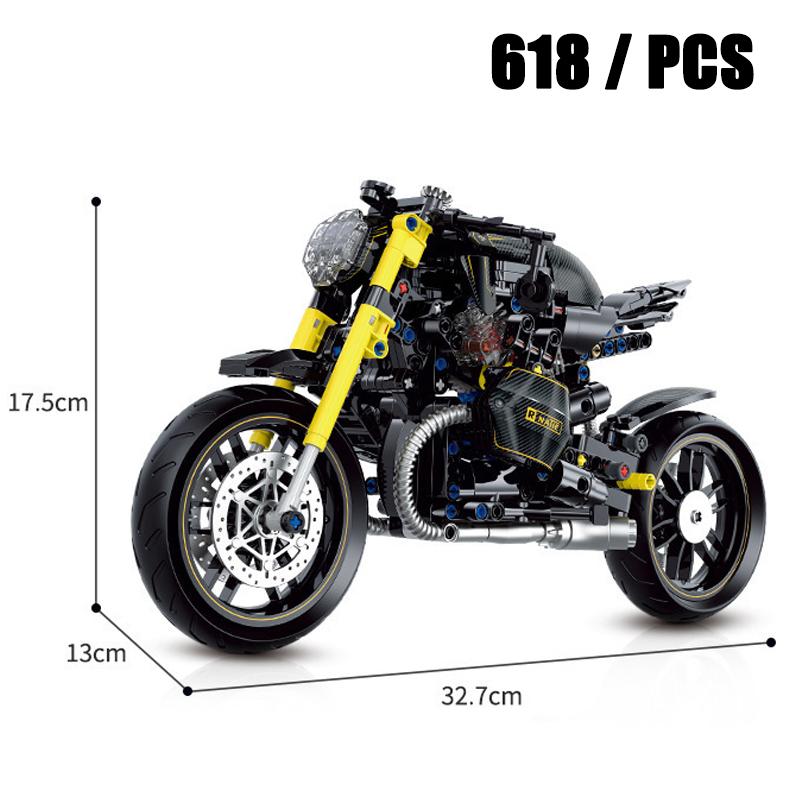 Speed Champions GP Tournament Motorcycles Model Building Blocks Classical Modern Moto Dirt Bike Racing Sets Kids Toys Gifts