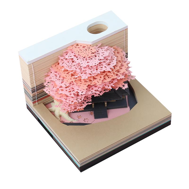 2026 Factory Direct Selling Exquisite Gift Memo Pad Can Be Customized With Colorful Paper Carving Creative Gifts