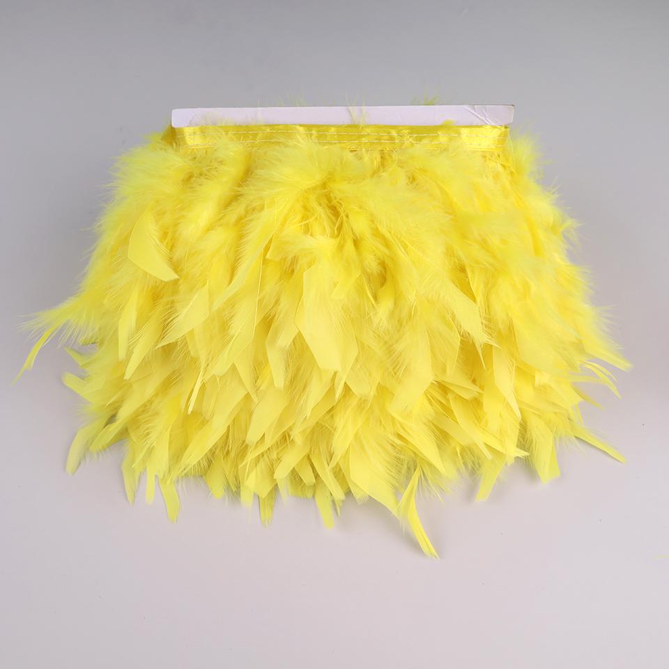 10 Meters Turkey Feathers for Clothes DIY Marabou Feather Fringe for Needlework Party Plume Handmade Mirror Home Decor Wholesale