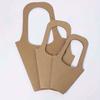 10pcs Kraft Paper Flower Bouquet Decoration Packaging Bags with Handles, Simple Brown Kraft Paper Hand-Hold Flower Bouquet Bags for Wedding Flower