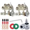 Car Battery Terminal Connectors Kit Quick Disconnect Release Positive Negative Marine Battery Cable Ends Top Post Clamps 12v 24v