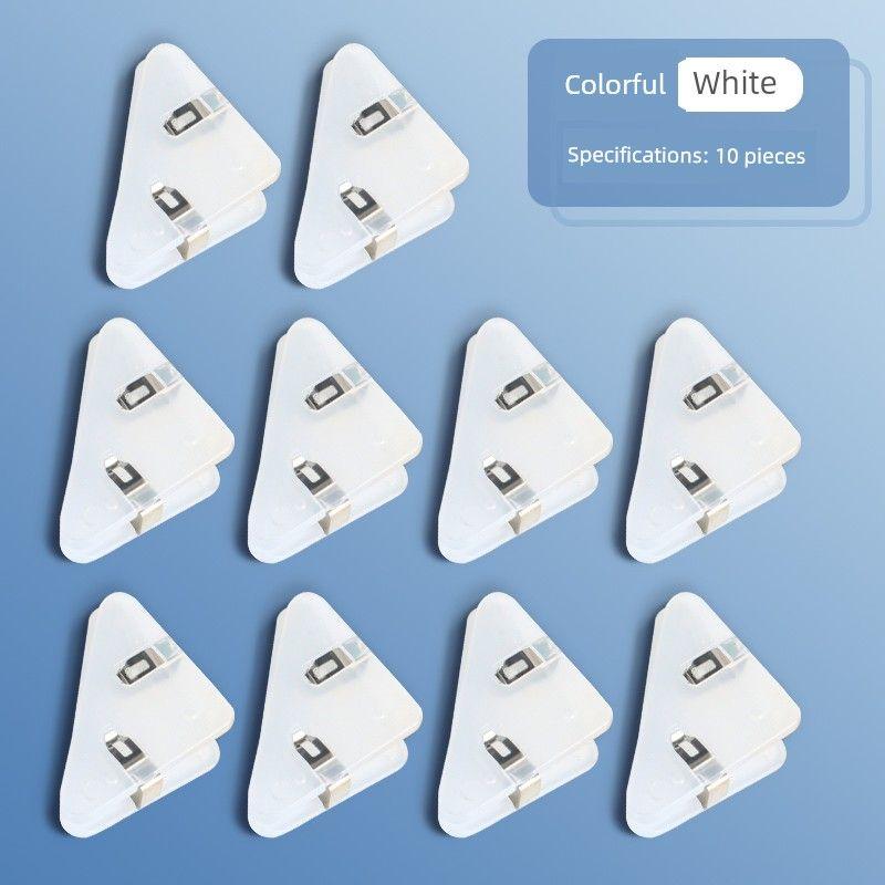 Minimalist Bill Folder Transparent Color Plastic Office Storage Mark Organize Fantastic Test Paper Clip 90 Degree Clip Stationery A4 Test Paper Clip