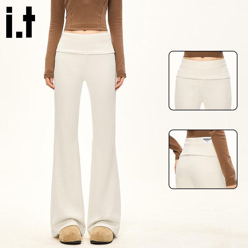 Women s Slim Fit Micro-Flared Casual Pants L