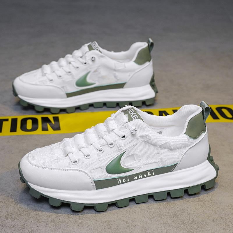 

Men s shoes 2025 summer new dad shoes cloth surface versatile breathable casual shoes thick sole heightening comfortable sports shoes 44