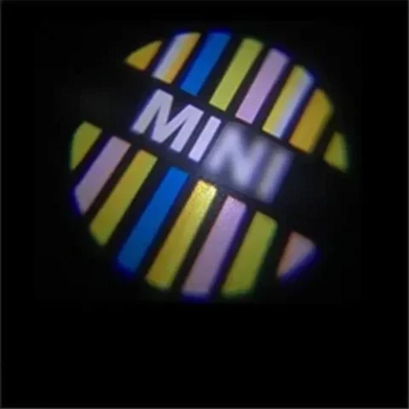 2/4 Stück BMW Group Auto LED Willkommenslicht Zubehör Für Mini Cooper S R55 R57 R58 R59 R60 R52 R56 F56 F60 F55 Tür Projektionslogo