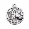 Sun And Moon Face Charms Multi Color Alloy Pendants For Celestial Themed Jewelry
