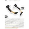 2PCS Handlebar Protectors Windproof Anti-Fall  Lever Guard with Aluminum Stiffener For Motorcycle Scooter Mountain E-Bike Brake