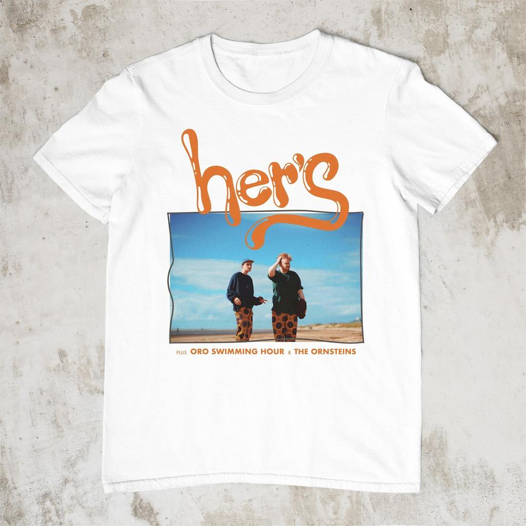 NEUES Her's Band Konzert Kurzarm Weiß Alle Größen T-Shirt AC2595