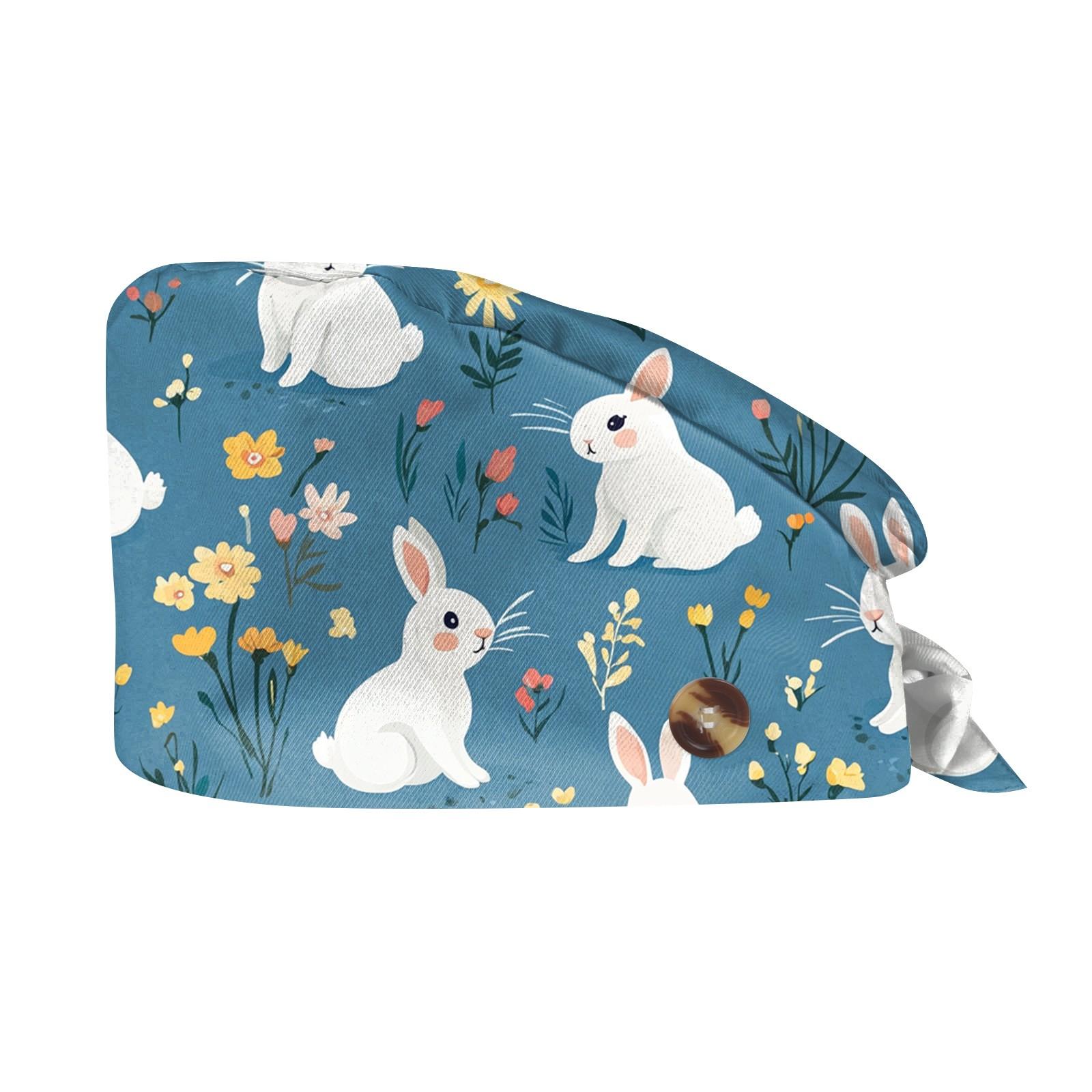 

Модная рабочая кепка с принтом, повседневная женская кепка с хвостиком, кепка с повязкой, кепка Baotou One Size синий