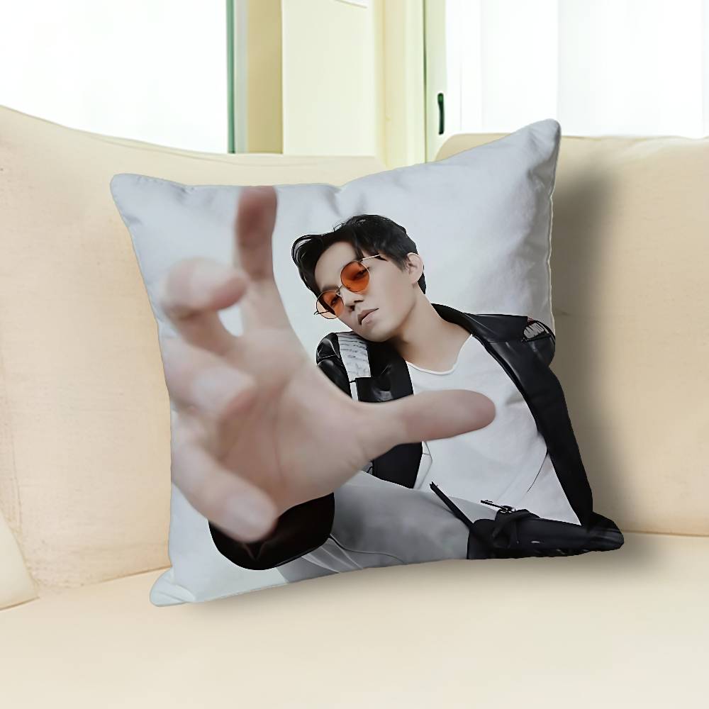Singer D-Dimash K-Kudaibergens Celebrity Merchandise All-Match Printed Pillow Case Sofa Car Office Room Decoration Protector
