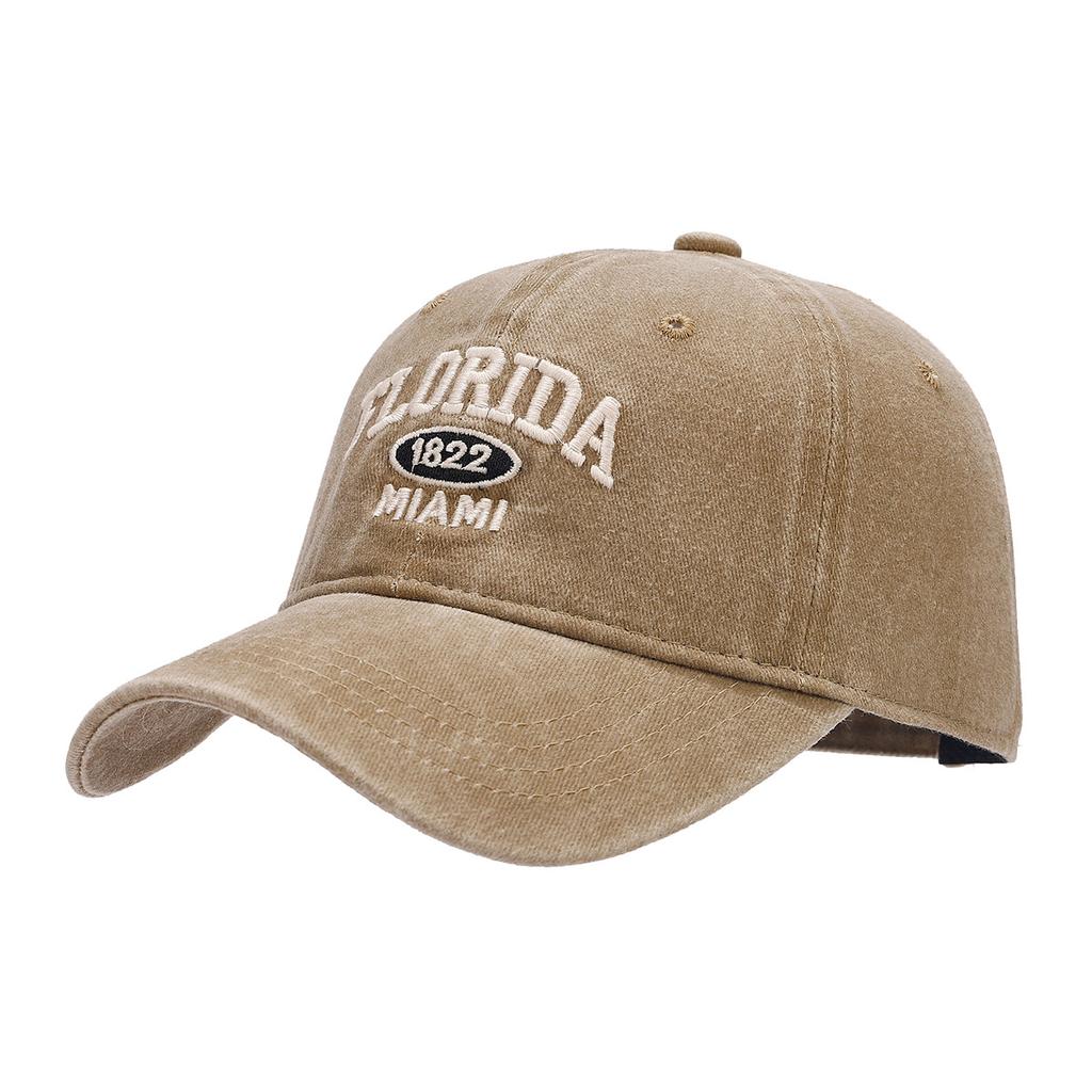 New retro personalized washed old letter embroidered baseball cap men's and women's outdoor sports sunshade sunscreen cap