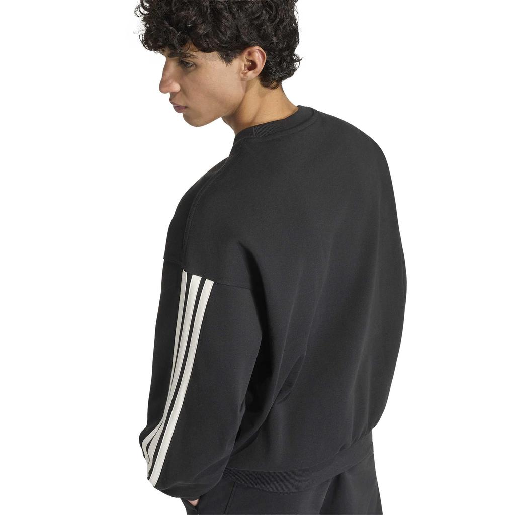 KIT Sweat Crew BW222 2L [Adidas] 3-Stripes Men's Black/Off-White (KW2370)