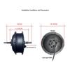 48V Electric Pedal Assist Mountain Bike Conversion Kit, 500W/750W Rear Drive, High-Speed Climbing Motor