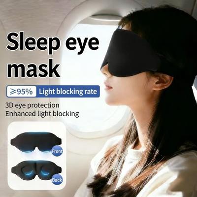 Eye Mask for Sleeping 3D Contoured Cup Blindfold Concave Molded Night Sleep Mask Block Out Light with Women Men