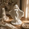 Leuchtende Göttinnenfigur 3D-gedruckte Gottheiten-Skulptur Miniaturmodelle Umhang Frau Statue Heimdekoration