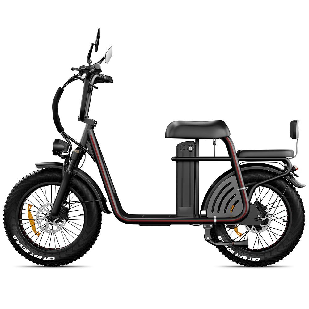 Electric Bicycle Drvetion ET20 20" Fat Tire 1000W Peak Motor City Electric Bike For Adult 48V 20AH NFC One Click Unlock Dual Hydraulic Brake