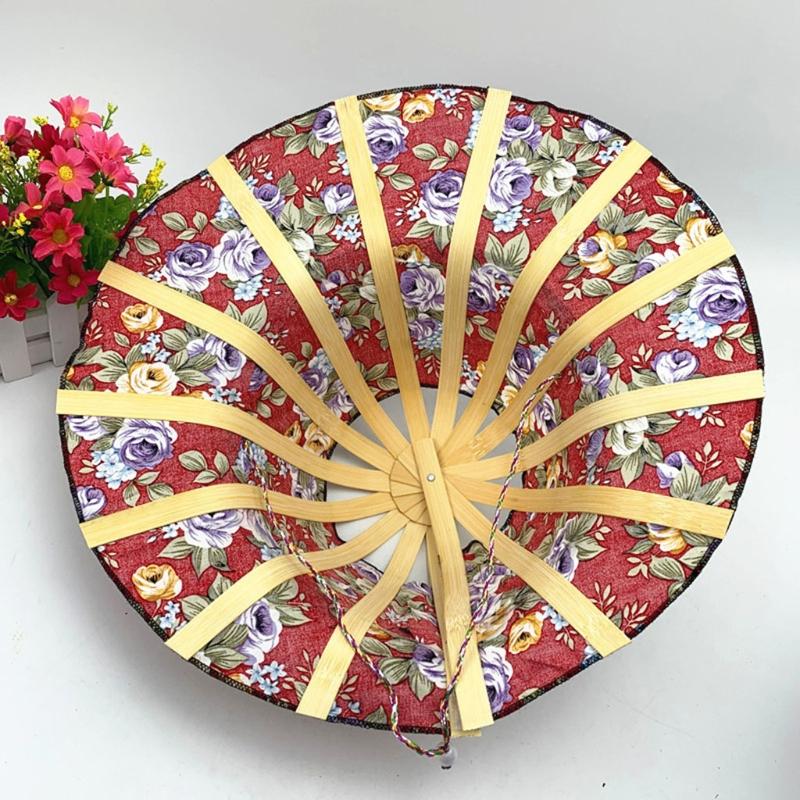 Hat for Traveling Adjustable Hat to Handheld Folding Fan Foldable Bamboo Hat and Fan Summer Beach Foldable Hat and Fan