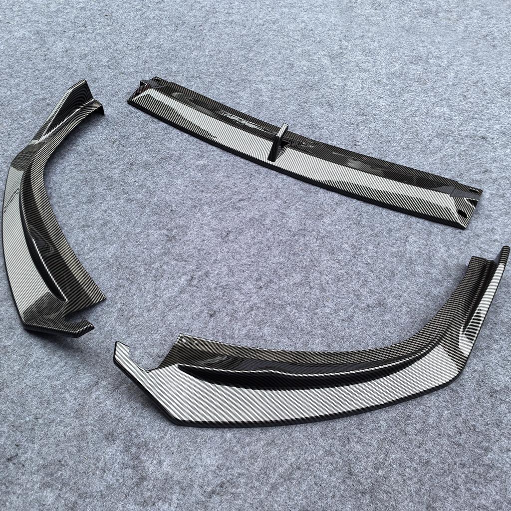 Gloss Black Car Front Bumper Lip Spoiler Air Chin Body Kit Splitter For BMW G20 3-Series 330e 330i M340i 320i M-Sport 2023-2026