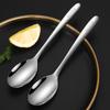 316L Stainless Steel Soup Ladle And Spoon Set, Extra Large Thick Serving Spoons Tableware, Rice Spoon And Tablespoon, 2-Piece Set MCCU4643