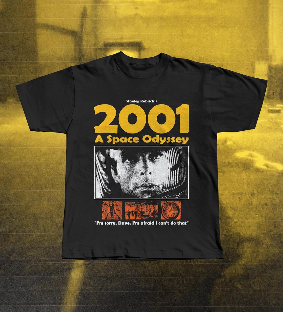 2001 A Space Odyssey T-Shirt, Vintage Movie Graphic Tee, Stanley Kubrick Film Shirt