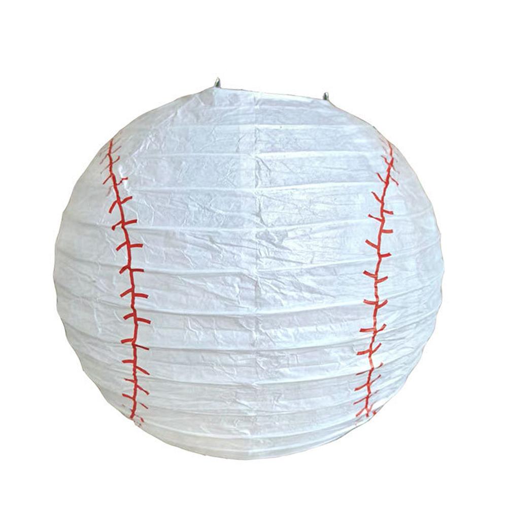 20cm papierowe latarnie piłka ręcznie robiona sportowa latarnia w kształcie baseballu/koszykówki/piłki nożnej na wesele, imprezę świąteczną, wiszącą