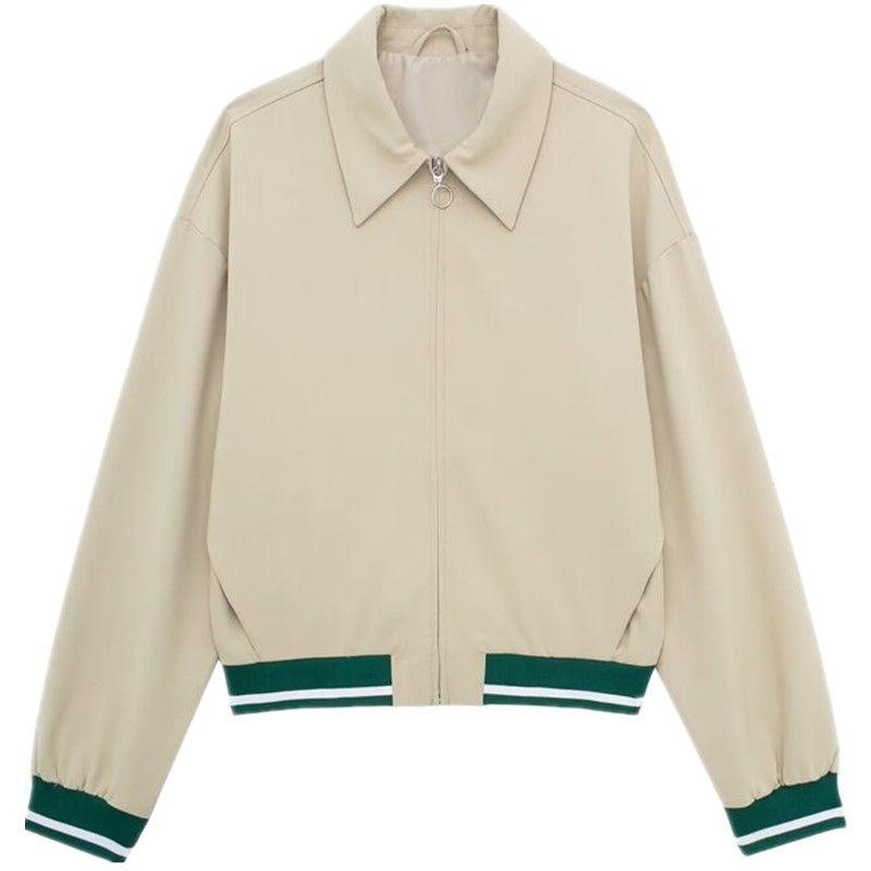 

Модный стиль 2024 Весна Новая женская одежда Повседневная Универсальная Приталенная Куртка с длинными рукавами Верхняя одежда 4391727 704 Tan S