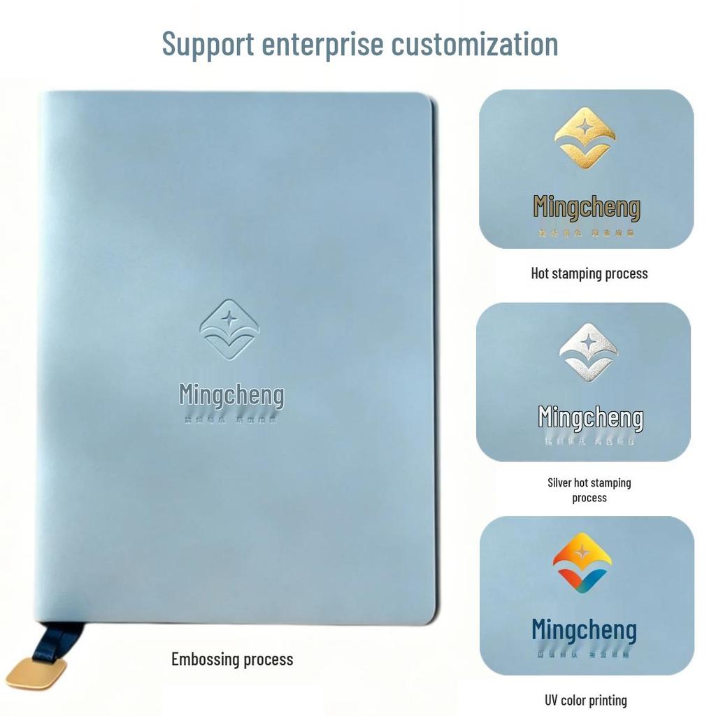 Luxury Sheep Suede Business Notebook with Customizable Logo and Imitation Leather Cover