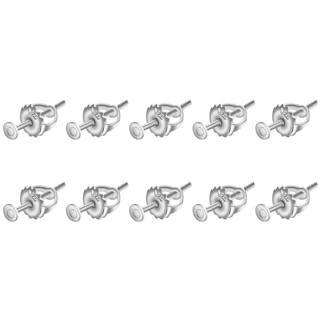 Set mit 10 sicheren Schraubverschlüssen für Ohrringe, praktische Ohrstöpselhalter, robuste Ohrringstützrückseiten für aktive Personen