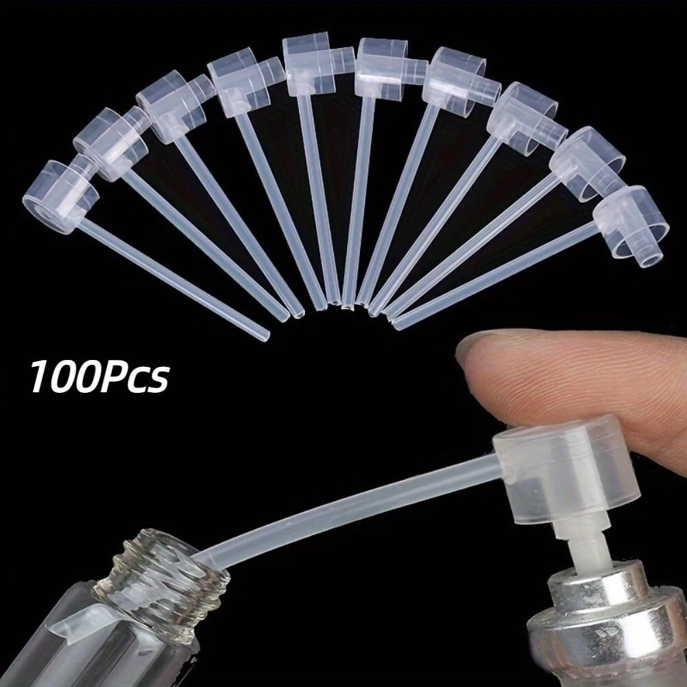 100PCS Refillable Perfume Filling Pump Transparent Fragrance Sampling Tool Presser Fragrance