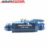 s+  AN4 AN6 AN8 AN10 AN12 AN16 Aluminum Inline Fuel Filter Shut Off Valve Cut Off Valve Fitting W/ Cable Lever Black/Blue