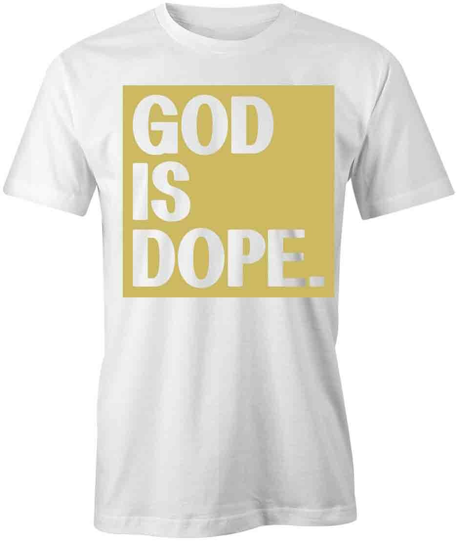 GOD IS DOPE TShirt Tee Short-Sleeved Cotton RELIGION CLOTHING S1WSA100 M