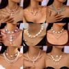 Noter New Fashion Women Choker Necklace Bohemia Starfish Shell Pendant Collar Leisure Versatile Accessories Perfect Gift For Her