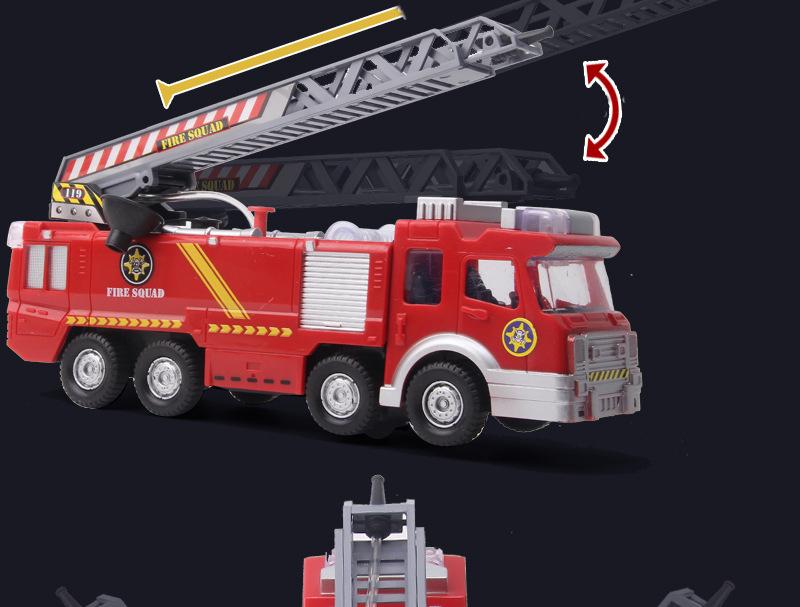 Spray Water Gun Toy Truck Firetruck Fireman Sam Fire Truck/Engine Vehicle Car Music Light Educational  Boy Kids Toys Gifts