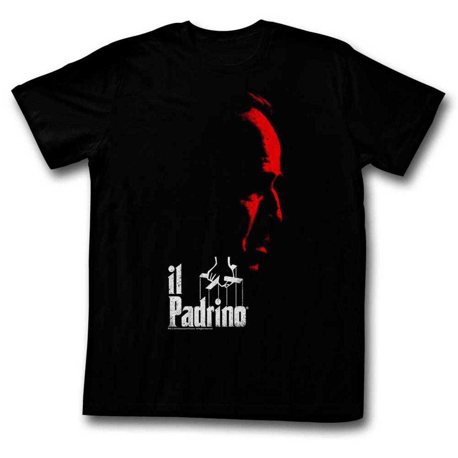 Godfather Red And White Black Adult T-Shirt 4XL