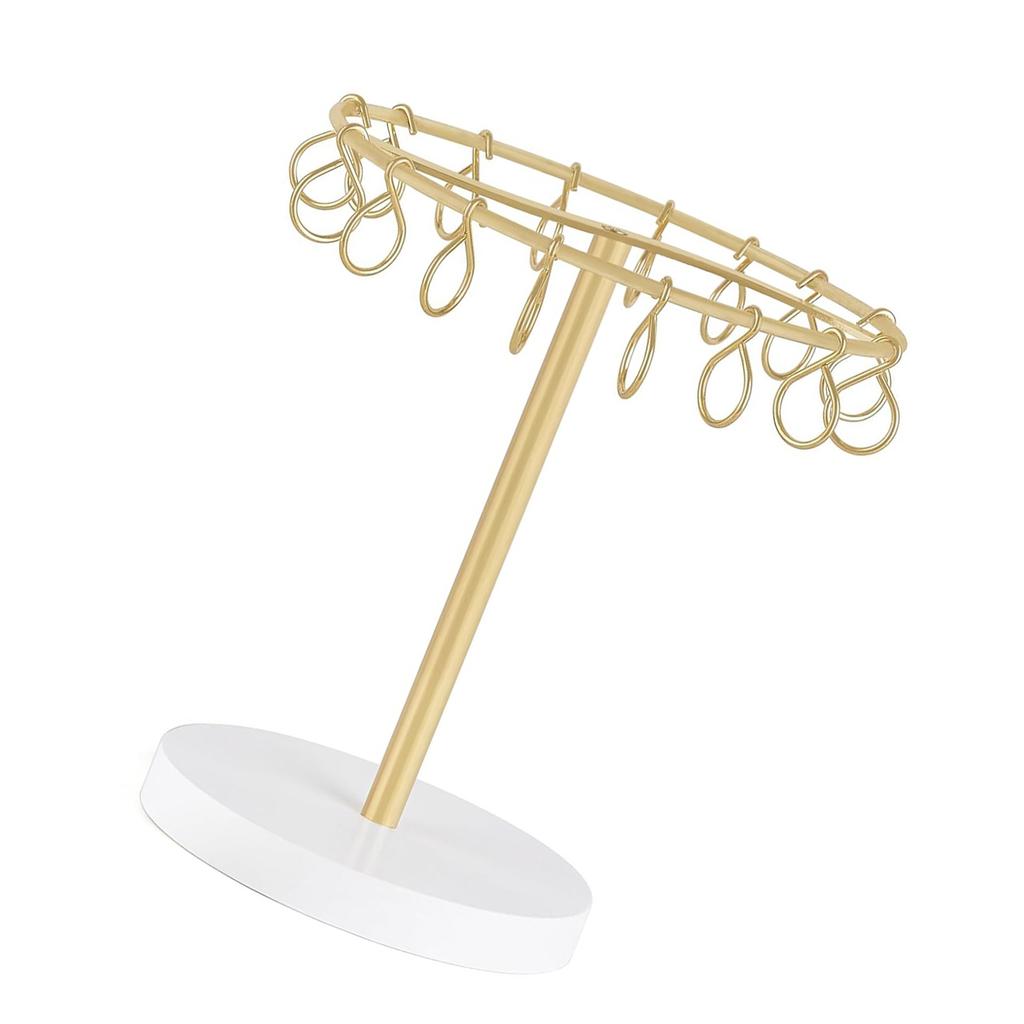 Portable Claw Clip Organizer Metal Hair Clip Holder Storage Display Stand for Women and Girls In Bedroom or Bathroom