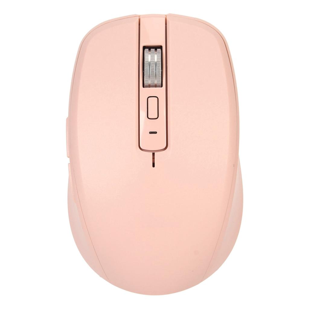 2.4G Wireless Mouse Dual Mode 2400 DPI Bluetooth Mouse with 14 RGB Lighting Effects for Laptop for Windows for OS X Rose