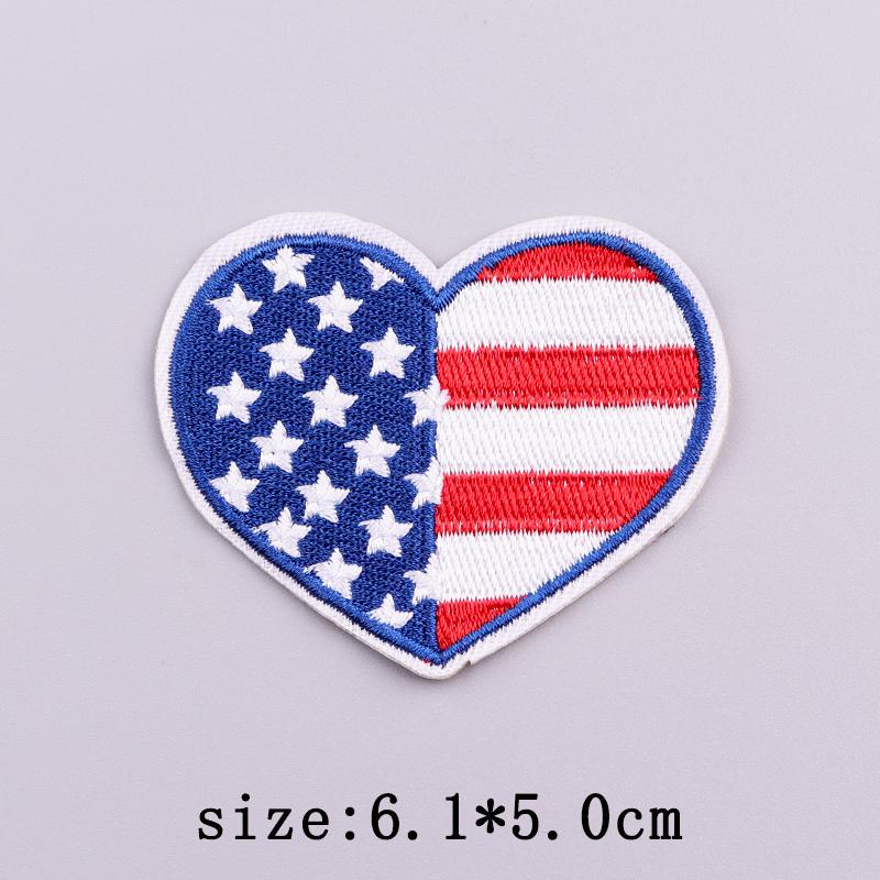 Нашивки в американском стиле, термонаклейки для одежды, вышитые нашивки с изображением белоголового орлана на одежде, наклейки на День независимости США