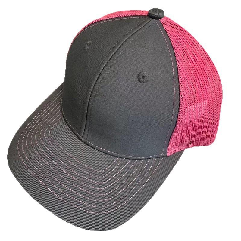 Colorful stitching hollow mesh hat outdoor truck driver sun visor baseball cap
