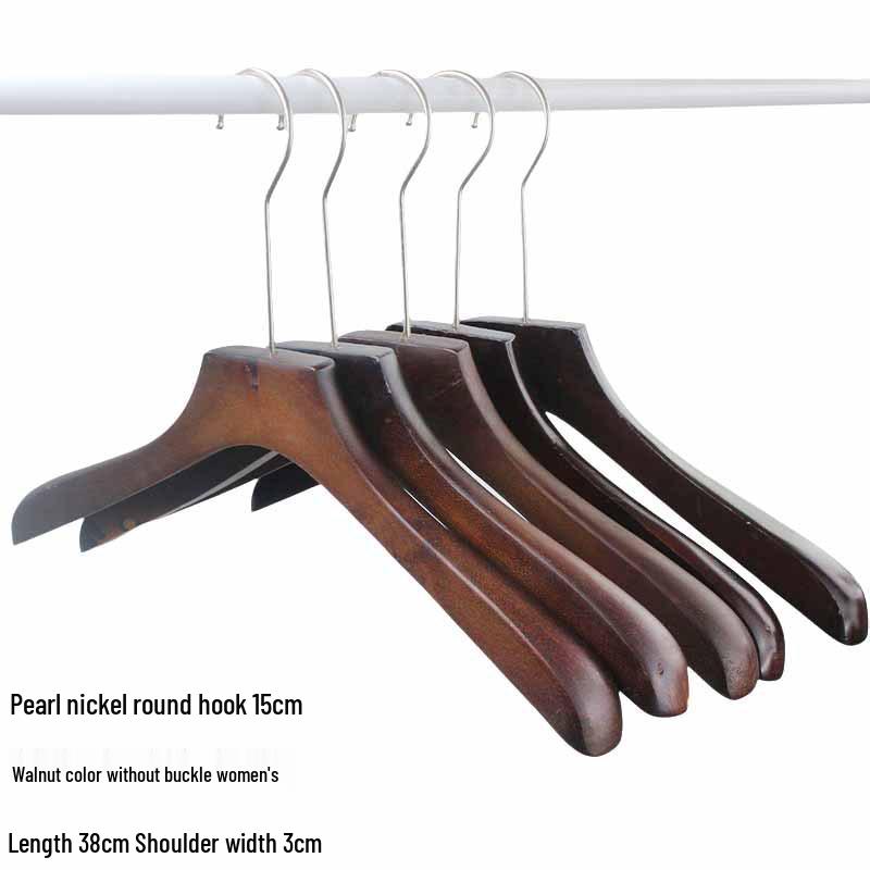 Luxury Solid Wood Suit Hanger - No-Mark Pants & Clothes Organizer for Men & Women