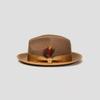 Cappello Panama Vintage Piume Cappello a Tesa Piatta Unisex Cosplay Festa Costume Cappelli Fedora