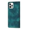 L002 For iPhone 12/12 Pro 6.1 Inch Retro Lines Imprinted Phone Cover Leather Stand Wallet Case