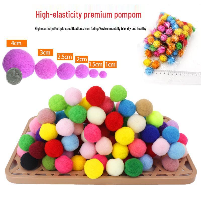 Artykuły ze strefy artystycznej: Kolorowe puszyste pompony do projektów klasowych dla uczniów od najmłodszych do najstarszych