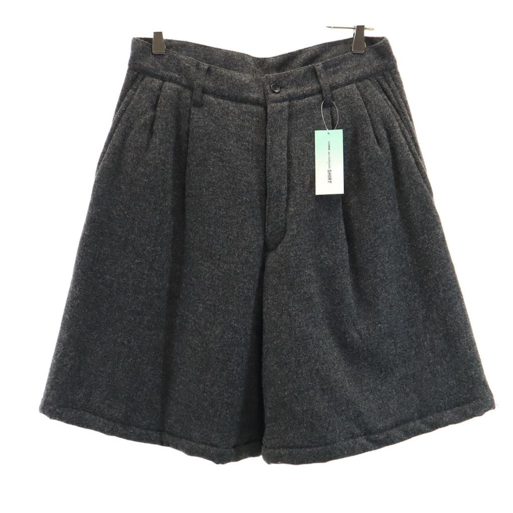 unused COMME des GARCONS SHIRT French wool Shorts S gray Cotton filling Men's Used