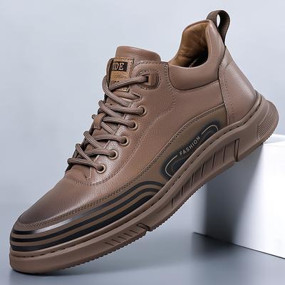 Fashion Maden 2024 New Men's Fashion Retro Low-top British Style Work Shoes Casual Leather Breathable Boat Shoes 44 Size