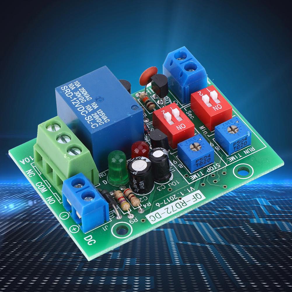 RD72DC12V Infinite Cycle ON OFF Relay Module Trigger Delay Switch Infinite Loop Relay