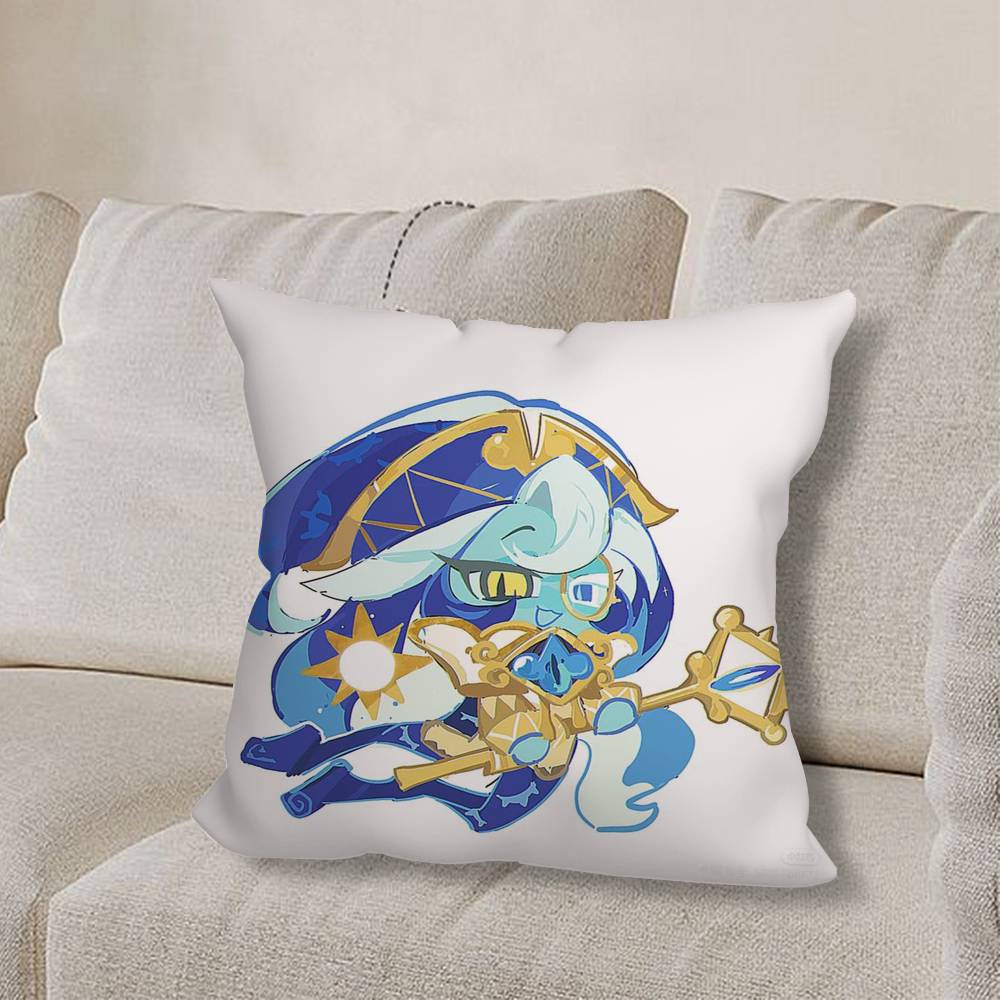 Cookie R-Runes KingdomS Game Pillow Case Sofa Living Room Bedroom Headboard Backrest Cushion Square Cushion Nap Time