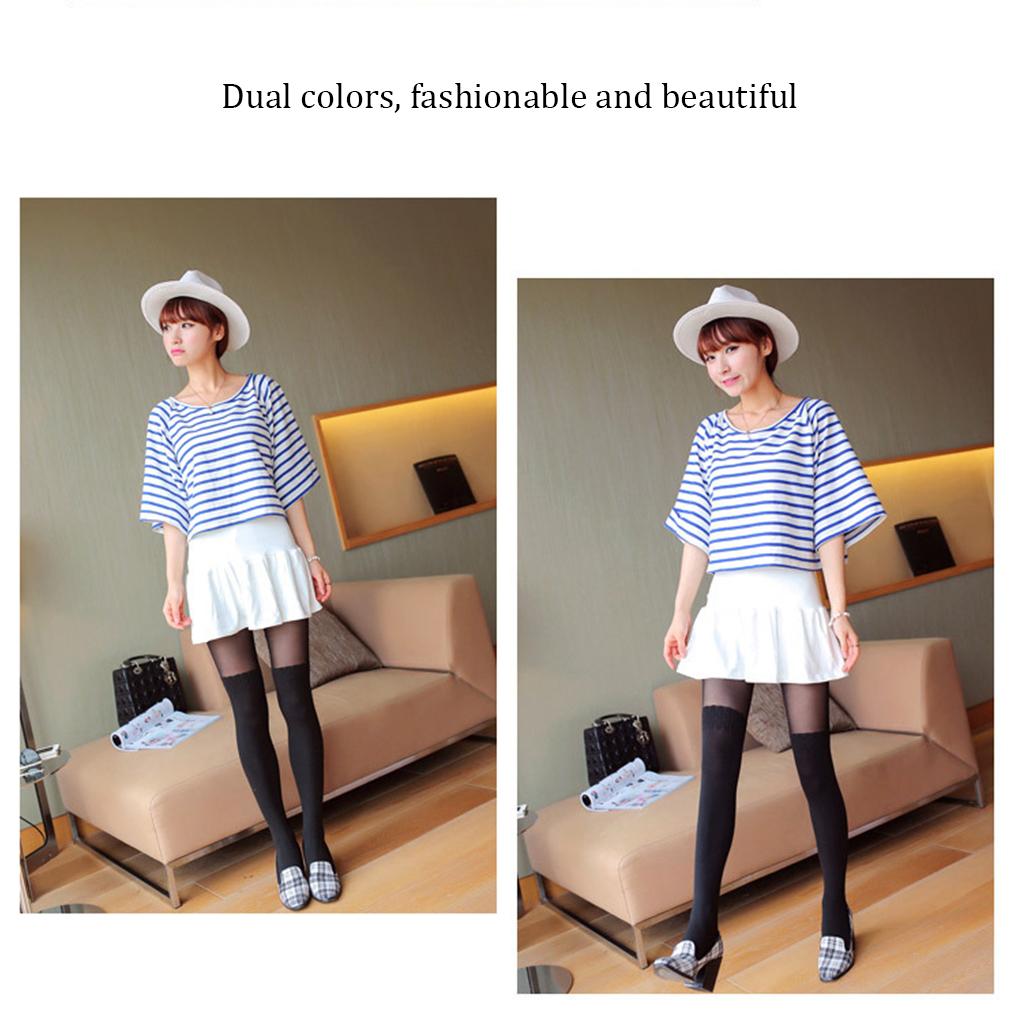 Girls Women Tights Pantyhose Fashion Design Stockings Pattern Printed Cat Shape Sheer Pantyhose Mock Fashion Stockings