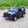1:32 LADA NIVA Oldtimer Legierung Automodell Druckguss Metall Spielzeugfahrzeuge Automodell Hohe Simulation Sound Licht Sammlung Geschenk für Kinder