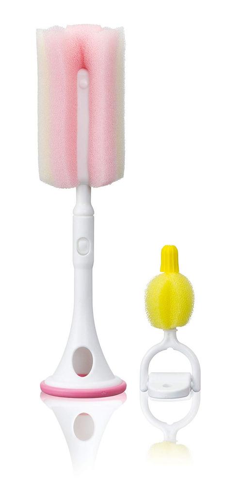 Mameita Just Place and Sponge Nipple Cleaning Assortment Touch! & Set, 2-piece